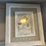 Woven Grey + White Picture Frame