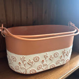 Terracotta Style Floral Pots