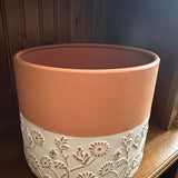 Terracotta Style Floral Pots