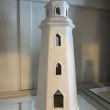 White Ceramic Lighthouse Decor