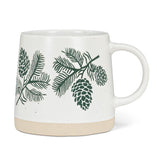 Wide Base Pinecone Mug