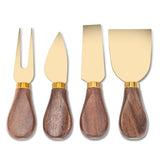 Walnut Handled Cheese Knife Set of 4