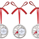 Cardinal Photo Memorial Ornamnets
