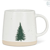 Wide Base Pine Tree Mug