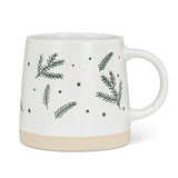 Wide Base Pine Branch Mug