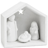 White Nativity Scene