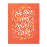 On This Day Birthday Card