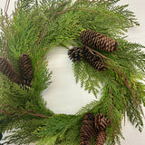 Wreath With Pinecones