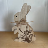 Wooden Bunny Decor