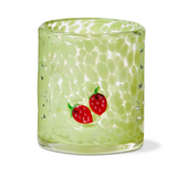 Strawberry Confetti Glass