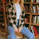 Harlequin Knit Cardigan