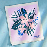 Tropical Floral Swedish Dishcloth