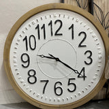 Metal + Wooden Frame Clock
