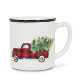 Buffalo Plaid Truck Mug