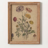 Vintage Wildflower Framed Art