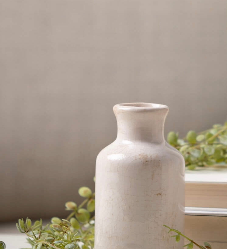 White Bottle Vase