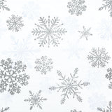 Snow Crystals Silver Napkins