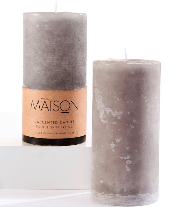 Unscented Pillar Candle