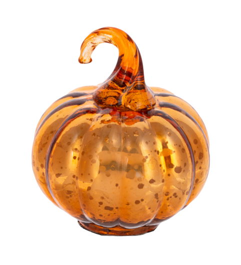 Antique Mercury Glass Pumpkin