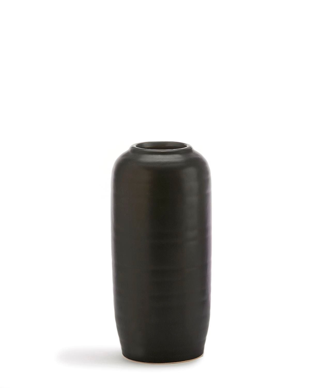 Matte Black Ceramic Vase