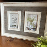 Rustic Style Double Photo Frame