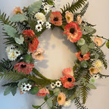 Spring Bloom Faux Wreath