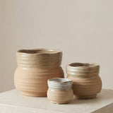 Ceramic Planter Pot, Speckled with Drainage - Marisol: Large 7.25"