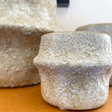 Ceramic Planter Pot, Textured with Drainage - Solene: Large 8"