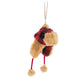 Check Fur Hat Ornament