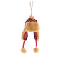 Check Fur Hat Ornament