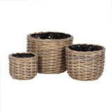 Round Kubu Lined Planters