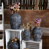 Black Terracotta Vase