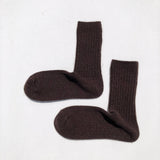 ICELAND WOOL COTTAGE SOCKS: Brownie / M/L