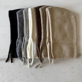FUZZY ALPACA BALACLAVA - NEUTRAL: Black Stone