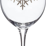 Snowflake Wine Glass