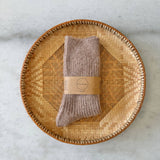 ICELAND WOOL SOCKS: Desert sand / M/L
