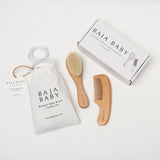 Wooden Brush + Comb Set