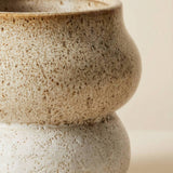 Ceramic Planter Pot, Stacked with Drainage - Noemi: Large 6.5"
