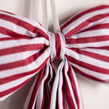 Candy Cane Red Fabric Bows: Small