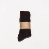 ICELAND WOOL COTTAGE SOCKS: Brownie / M/L