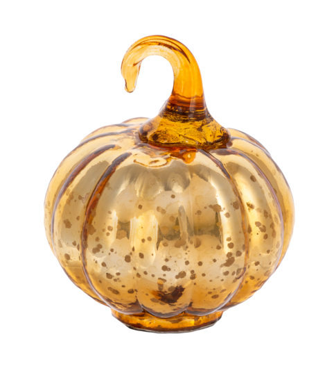 Antique Mercury Glass Pumpkin