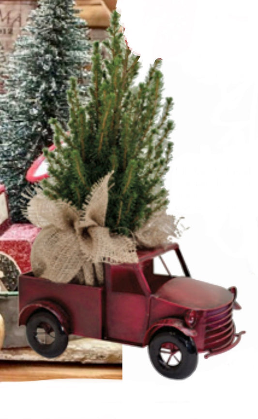 Truck With Mini Christmas Tree