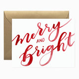 Merry and Bright Greeting Card - Box Set of 6
