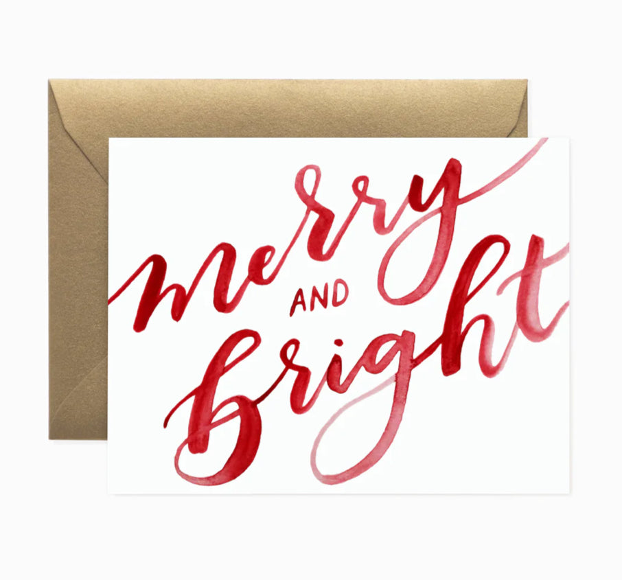 Merry and Bright Greeting Card - Box Set of 6