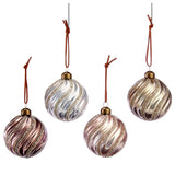 Embossed Swirls Ornaments