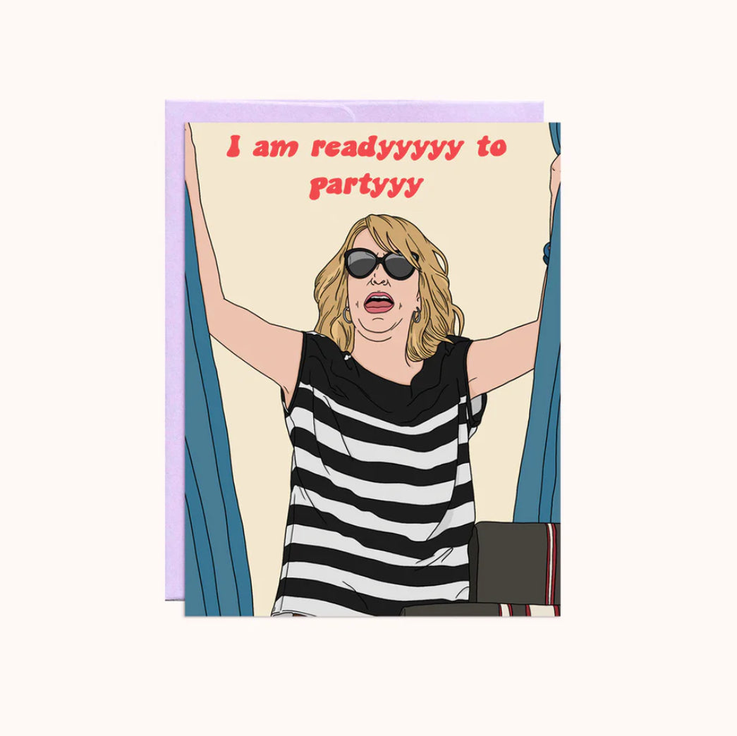 Braidsmaids ready to party birthday card