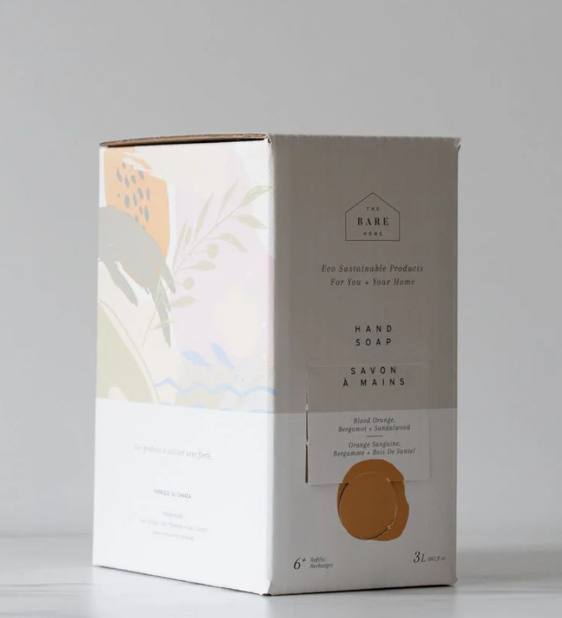 The Bare Home Bergamot + Lime hand soap refill