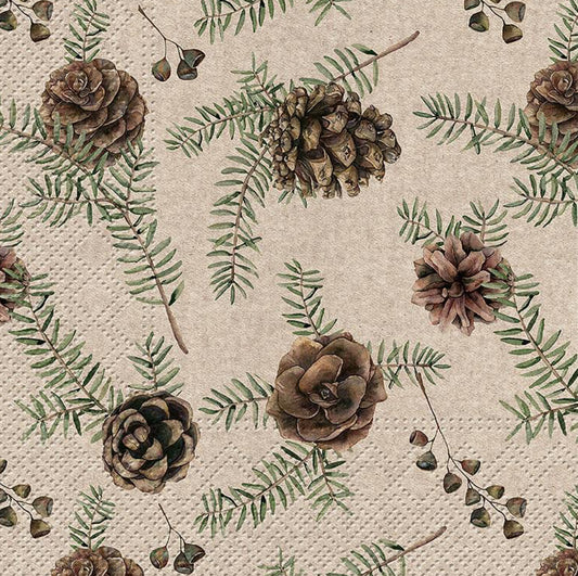 Pinecone Luncheon Napkin