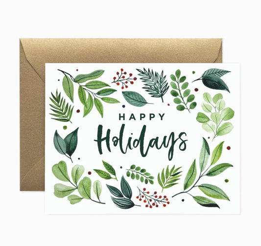 Happy Holidays Greeting Card - Box Set of 6