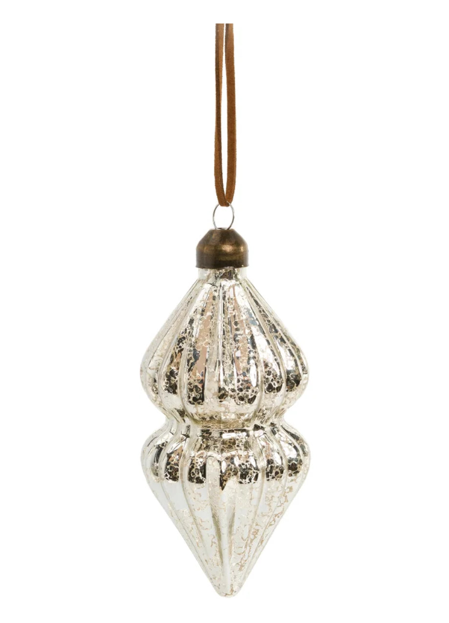 Silver Glass Ornament Bubble